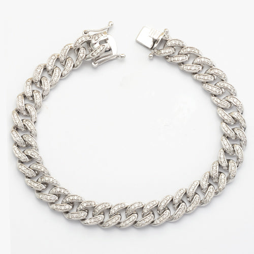 10KW 3.50CTW DIAMOND MIAMI CUBAN BRACELET