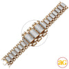 10KY 9.00CTW DIAMOND MENS MICROPAVE BRACELET - ROL