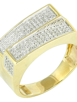 10KY 0.50CTW DIAMOND FANCY MENS RING