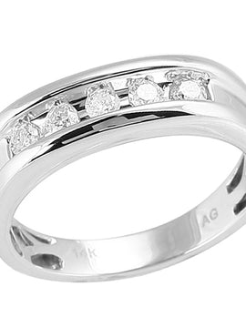 14KW 0.55CTW DIAMOND MEN'S BAND