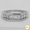 14KW 1.25CTW DIAMOND MENS RING [7-STONE BAND]