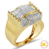 14KY 1.35CTW DIAMOND MENS RING