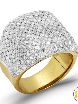 14KY 5.00CTW DIAMOND MENS RING