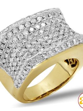 14KY 3.25CTW DIAMOND MENS RING