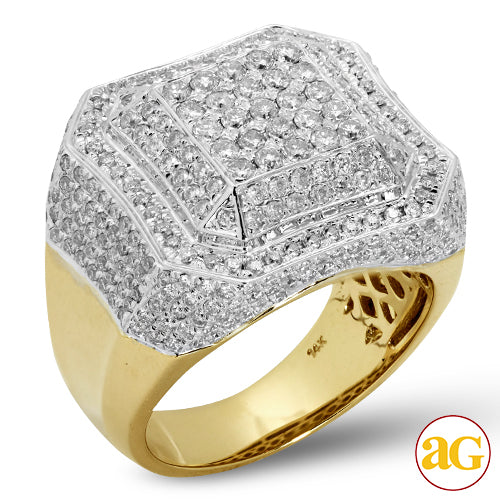 14KY 2.50CTW DIAMOND MENS RING