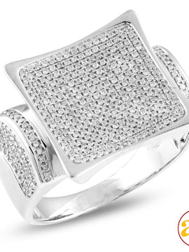 14KW 0.75CTW DIAMOND MENS RING