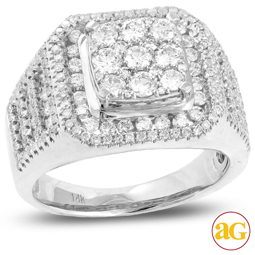 14KW 2.35CTW DIAMOND MENS RING