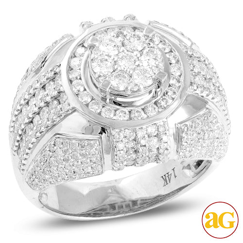 14KW 3.50CTW DIAMOND MENS RING