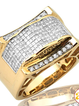 14KY 2.00CTW PC DIAMOND MENS RING