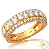 14KY 3.25CTW DIAMOND MENS 1/2 ETERNITY BAND