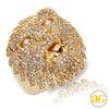 14KY 2.85CTW DIAMOND MENS LION HEAD RING