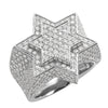 14KW 4.60CTW DIAMOND 3- STAR OF DAVID MENS RING