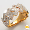 14KY 1.50 CTW DIAMOND CUBAN RING