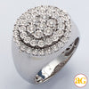 10KW 0.50CTW ILLUSION DIAMOND MENS ROUND CLUSTER