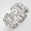 14KW 0.75CTW DIAMOND MARINER LINK MENS RING