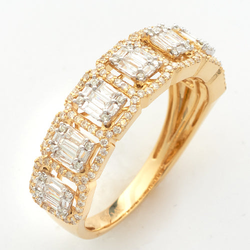 14KY+W 1.15CTW BAGUETTE DIAMOND BAND