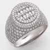 10KW 2.90CTW DIAMOND MENS ROUND DOME RING