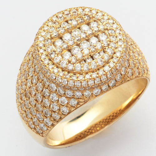 10KY 2.90CTW DIAMOND MENS ROUND DOME RING