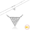 14KW 0.20CTW DIAOND NECKLACE - FLAT TRIANGLE