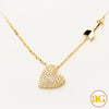 14KY 0.25CTW DIAMOND NECKLACE - HEART AND ARROW