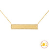 14KY 0.30CTW DIAMOND NECKLACE - DIAMOND ID BAR