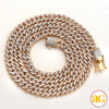 10KY 6.00CTW DIAMOND SQUARE LINK MIAMI CUBAN CHAIN