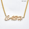 10KY 0.90CTW DIAMOND NECKLACE NAME PIECE