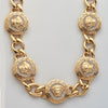 10KY 3.00CTW DIAMOND CUBAN AND MEDALLION NECKLACE