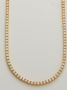 14KY 14.93CTW DIAMOND TENNIS NECKLACE