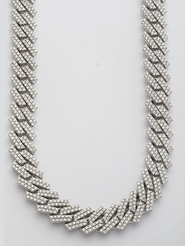 10KW 40.29CTW DIAMOND CUBAN NECKLACE-