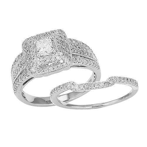 14KW 1.05CTW DIAMOND FANCY RING