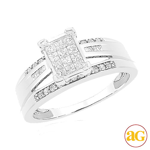 10KW 0.50CTW DIAMOND FANCY RING