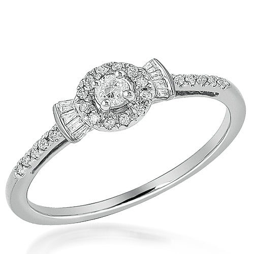 10KW 0.23CTW DIAMOND PROMISE RING