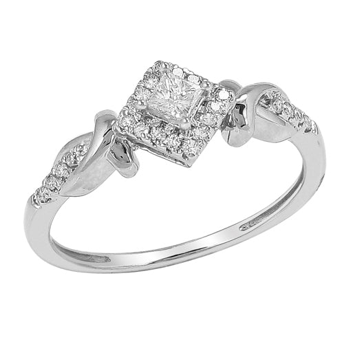 10KW 0.25CTW DIAMOND PROMISE RING