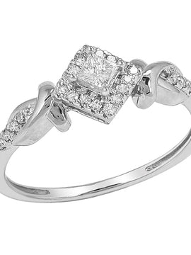 10KW 0.25CTW DIAMOND PROMISE RING