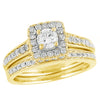 14KY 1.00CTW DIAMOND BRIDAL SET [0.42CT CTR]