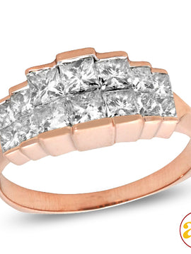 14KR 1.75CTW DIAMOND PYRAMID RING