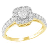 14KY 1.00CTW DIAMOND FANCY RING