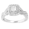 14KT 1.00CTW DIAMOND FANCY RING