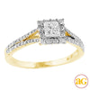 14KY 1.00CTW DIAMOND RING [0.40CT CTR]