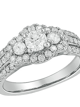 14KW 1.30CTW DIAMOND RING