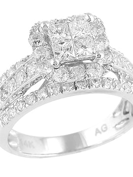 14KW 2.00CTW DIAMOND LADIES' RING