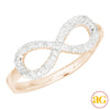 14KR 0.20CTW DIAMOND INFINITY RING