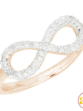 14KR 0.20CTW DIAMOND INFINITY RING