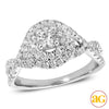 14KW 1.00CTW DIAMOND BRIDAL RING [0.20CT CTR]