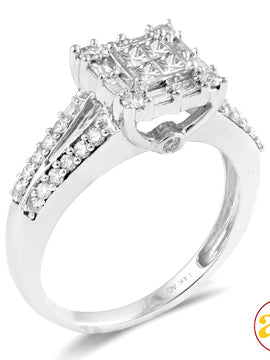 14KW 0.75CTW DIAMOND LADIES RING