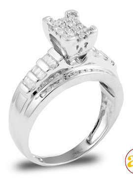 10KW 0.50CTW DIAMOND CINDERELLA RING