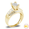 10KY 0.50CTW DIAMOND CINDERELLA RING