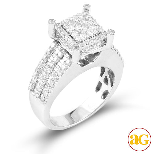 14KW 1.65CTW DIAMOND FANCY RING