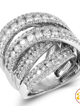 14KW 4.75CTW FANCY DIAMOND RING